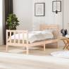 Bed Frame Solid Wood 90x200 cm Colour natural Size 90 x 200 cm 