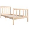 Solid Wood Bed Frame 90x200 cm - Timeless Design | Hipomarket