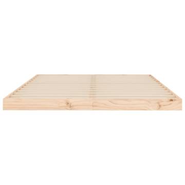 Stylish 135x190 cm Double Wood Pine Bed Frame | HipoMarket