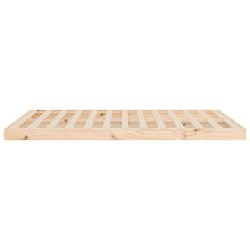 Stylish 135x190 cm Double Wood Pine Bed Frame | HipoMarket