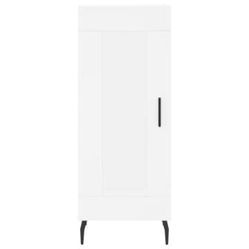 Stylish Highboard White - 34.5x34x180 cm Engineered Wood