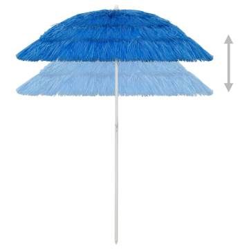 Hawaii Beach Umbrella Blue 180 cm - UV Protection & Durability