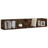 CD Wall Shelf Smoked Oak - Stylish & Practical Storage Solution