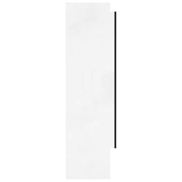 Stylish Bathroom Mirror Cabinet 80x15x60 cm - Shining White