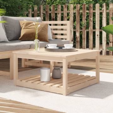 Garden Table 82.5x82.5x45 cm Solid Pine - Elegant Outdoor Furniture