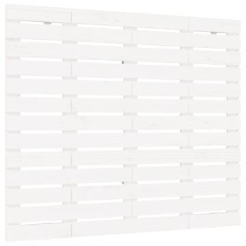 Wall Headboard White 141x3x91.5 cm Solid Wood Pine | HipoMarket