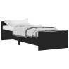 Black Bed Frame 75x190 cm | Durable Engineered Wood Design