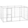 Outdoor Dog Kennel Galvanised Steel 7.26 m² Colour silver Size 330 x 220 x 180 cm Quantity in Package 1 With roof no 