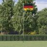 Germany Flag and Pole 6.23m Aluminium | Durable and Adjustable