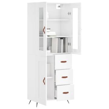 Highboard High Gloss White - Stylish Storage Solution