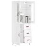 Highboard High Gloss White - Stylish Storage Solution