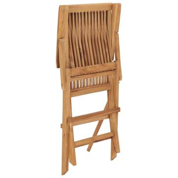 8 pcs Solid Teak Wood Garden Chairs - Durable & Stylish