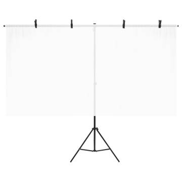 T-Shape Background Stand Black - Adjustable & Sturdy (201x60cm)