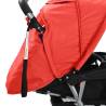 Tandem Stroller Steel Red and Black - Comfortable & Durable