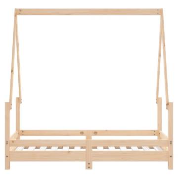 Kids Bed Frame 70x140 cm in Solid Pine - Fun & Sturdy Design