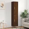 Highboard Brown Oak 34.5x34x180 cm Engineered Wood Colour brown oak Quantity in Package 1 Model 1 wood door 