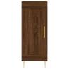 Stylish Highboard Brown Oak - Durable Engineered Wood 34.5x34x180 cm