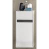 Trendteam Sol White Storage Wall Cabinet with Drawer - Stylish & Funct