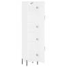 Stylish Highboard White 34.5x34x180 cm - Durable & Elegant