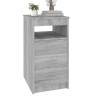 Stylish Grey Sonoma Drawer Cabinet - Compact Storage Solution