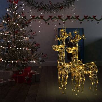 Reindeer Christmas Decorations - 2 pcs Acrylic 60x16x100 cm