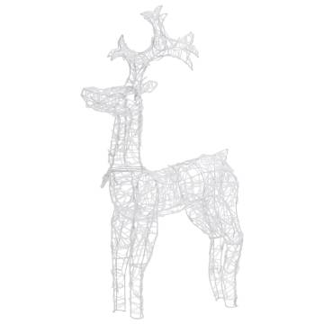 Reindeer Christmas Decorations - 2 pcs Acrylic 60x16x100 cm