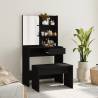 Dressing Table Set Black 74.5x40x141 cm Colour black Quantity in Package 1 