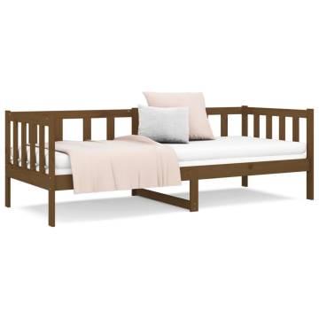 Day Bed Honey Brown 80x200 cm - Solid Pine Wood | Hipomarket