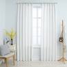 Elegant Off White Blackout Curtains with Hooks - 140x225 cm