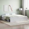 Bed Frame White 180x200 cm Super King Size Colour white Size 180 x 200 cm 