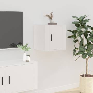 Wall Mounted TV Cabinet White - Sleek & Practical Design