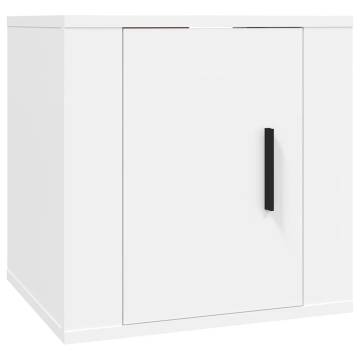 Wall Mounted TV Cabinet White - Sleek & Practical Design