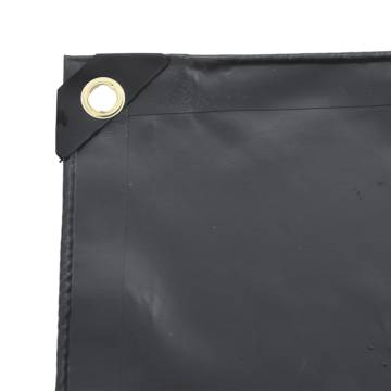 Heavy-Duty Black Tarpaulin 1x2.5m - Weather Resistant