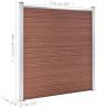 Garden Fence WPC 872x186 cm Brown - Durable & Stylish