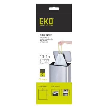 EKO Trash Bag Set C 10-15L - 24x20 Pcs - White | Hipomarket