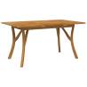 Garden Table 150x90 cm - Solid Wood Acacia | HipoMarket