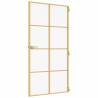 Interior Door Slim Golden - 102.5x201.5 cm Tempered Glass