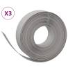 Durable Grey Garden Edgings - 3 pcs, 10 m & 15 cm - Hipomarket