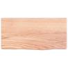 Wall Shelf Light Brown - Solid Oak Wood 40x20x6 cm