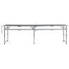 Foldable Camping Table Grey Aluminium 240x60 cm - HipoMarket