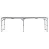 Foldable Camping Table Grey Aluminium 240x60 cm - HipoMarket