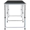 Foldable Camping Table Grey Aluminium 240x60 cm - HipoMarket