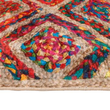 Washable Multicolour Rug 80x300 cm - Soft & Anti-Slip