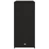 Garden Storage Cabinet Black - 105x55x113 cm Poly Rattan