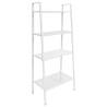 Ladder Bookcase 4 Tiers Metal White Colour white Quantity in Package 1 