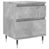 Concrete Grey Bedside Cabinets - Set of 2 | Hipomarket