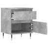 Concrete Grey Bedside Cabinets - Set of 2 | Hipomarket