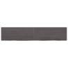 Wall Shelf Dark Brown Solid Oak - Stylish Storage Solution