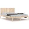 Solid Wood King Size Bed Frame 150x200 cm - Modern Design