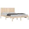 Solid Wood King Size Bed Frame 150x200 cm - Modern Design